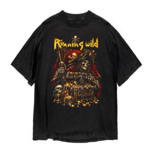 Áo Thun Rock Metal Unisex: Phong Cách Cá Tính, Chất Lượng Cao Running Wild - Pirate Captain